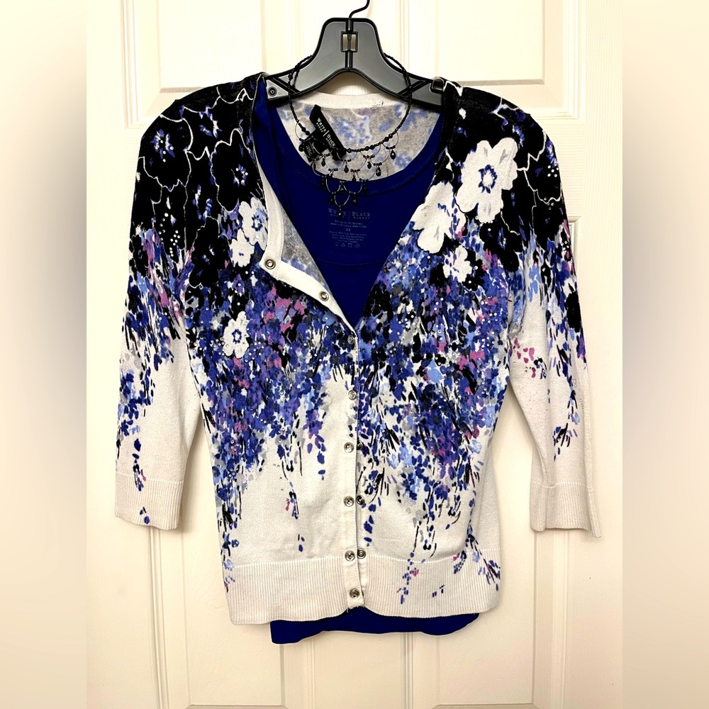 White House Black Market Wisteria Cardigan, Size: XS